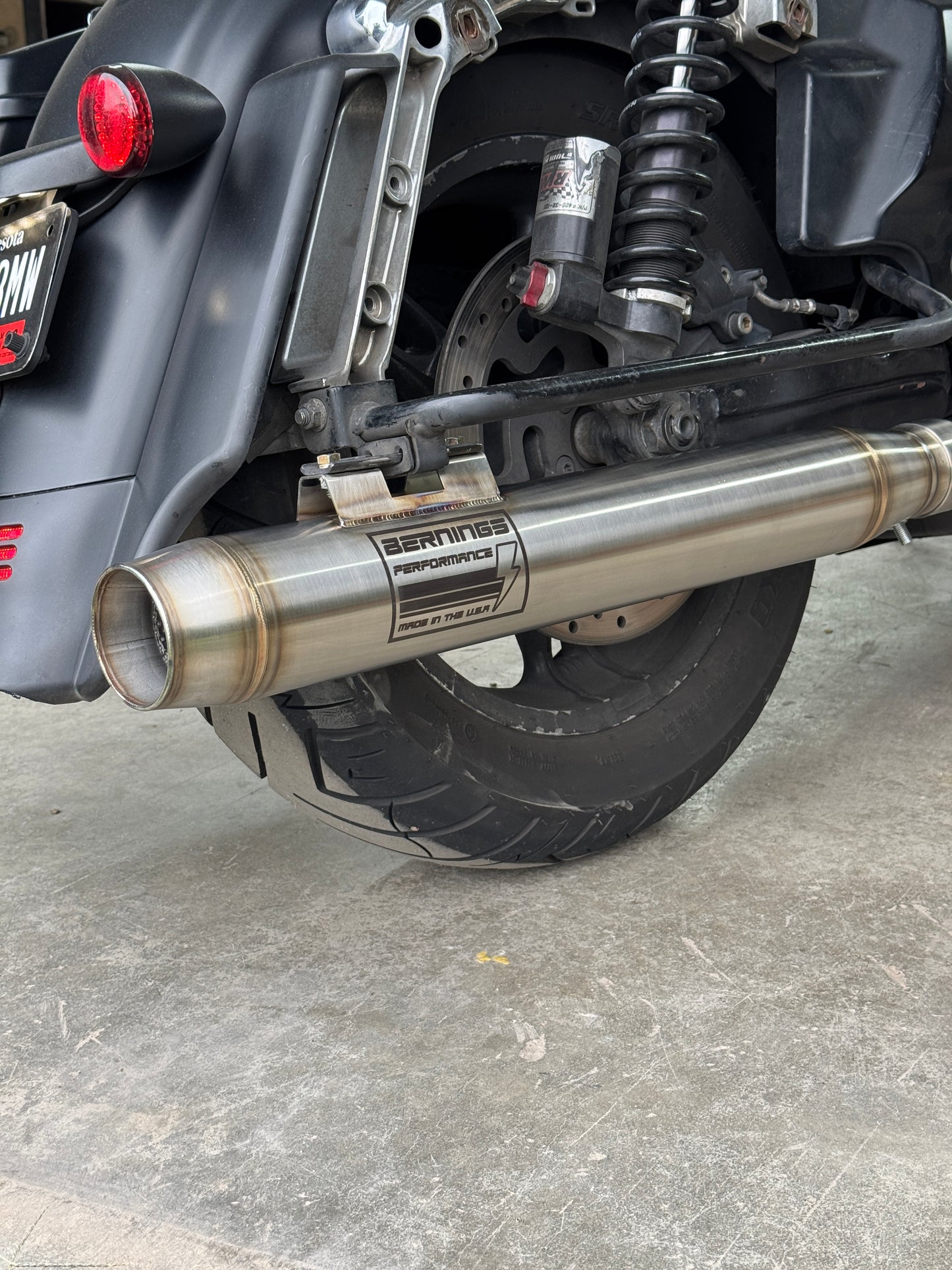 Twin cam touring full length exhaust (07-16)