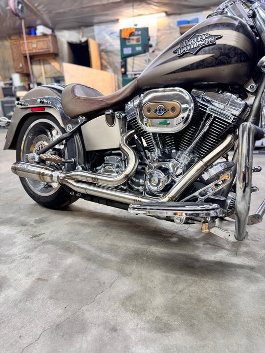 Twin cam softail 2 into 1 exhaust (99-17) Bernings Performance
