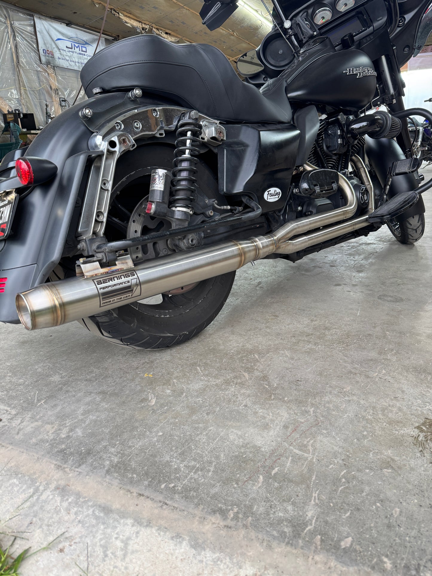 Twin cam touring full length exhaust (07-16)