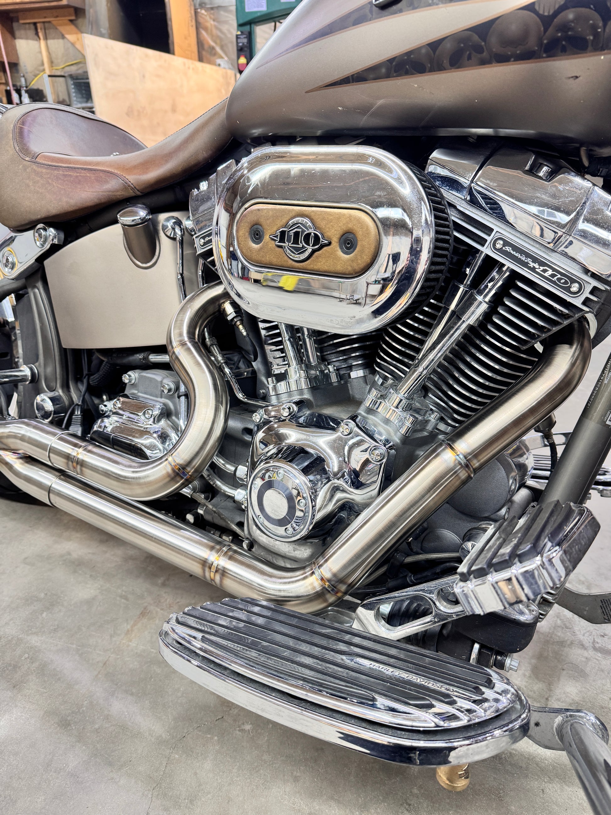 Twin cam softail 2 into 1 exhaust (99-17) Bernings Performance