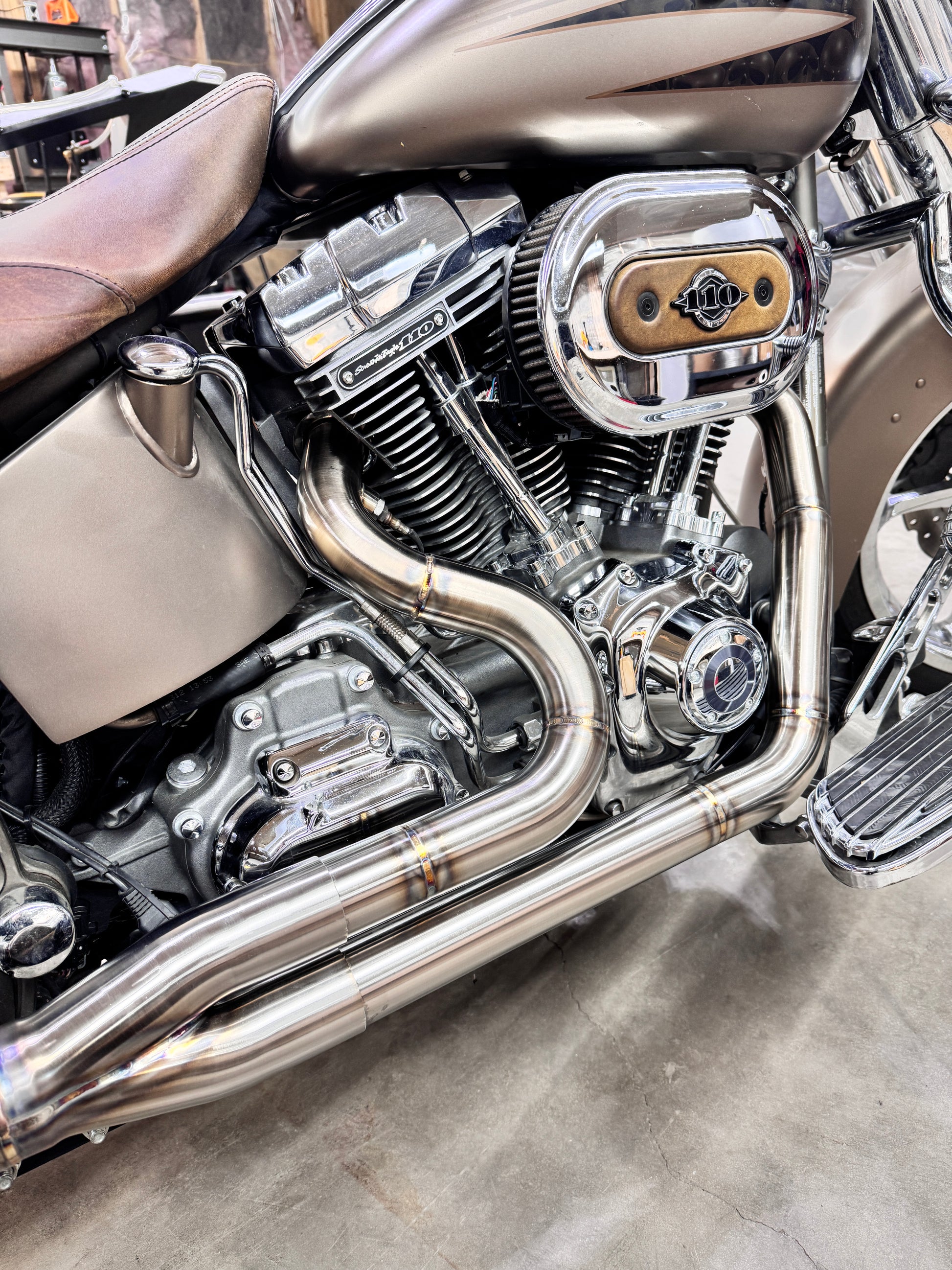 Twin cam softail 2 into 1 exhaust (99-17) Bernings Performance
