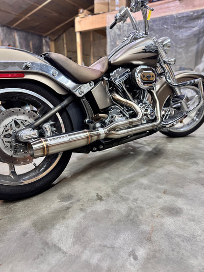 Twin cam softail 2 into 1 exhaust (99-17) Bernings Performance