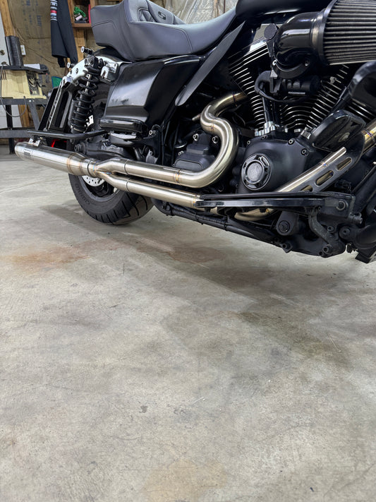 Twin cam touring full length exhaust (07-16)
