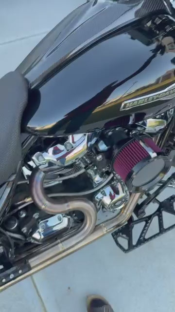 Full length M8 touring 2-1 exhaust system