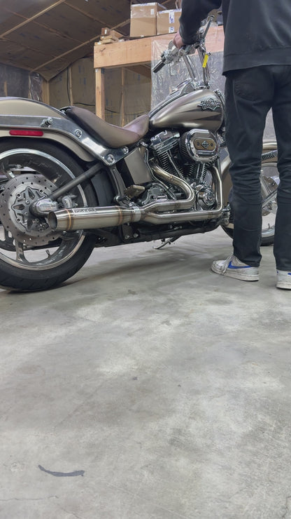 Twin cam softail 2 into 1 exhaust (99-17)